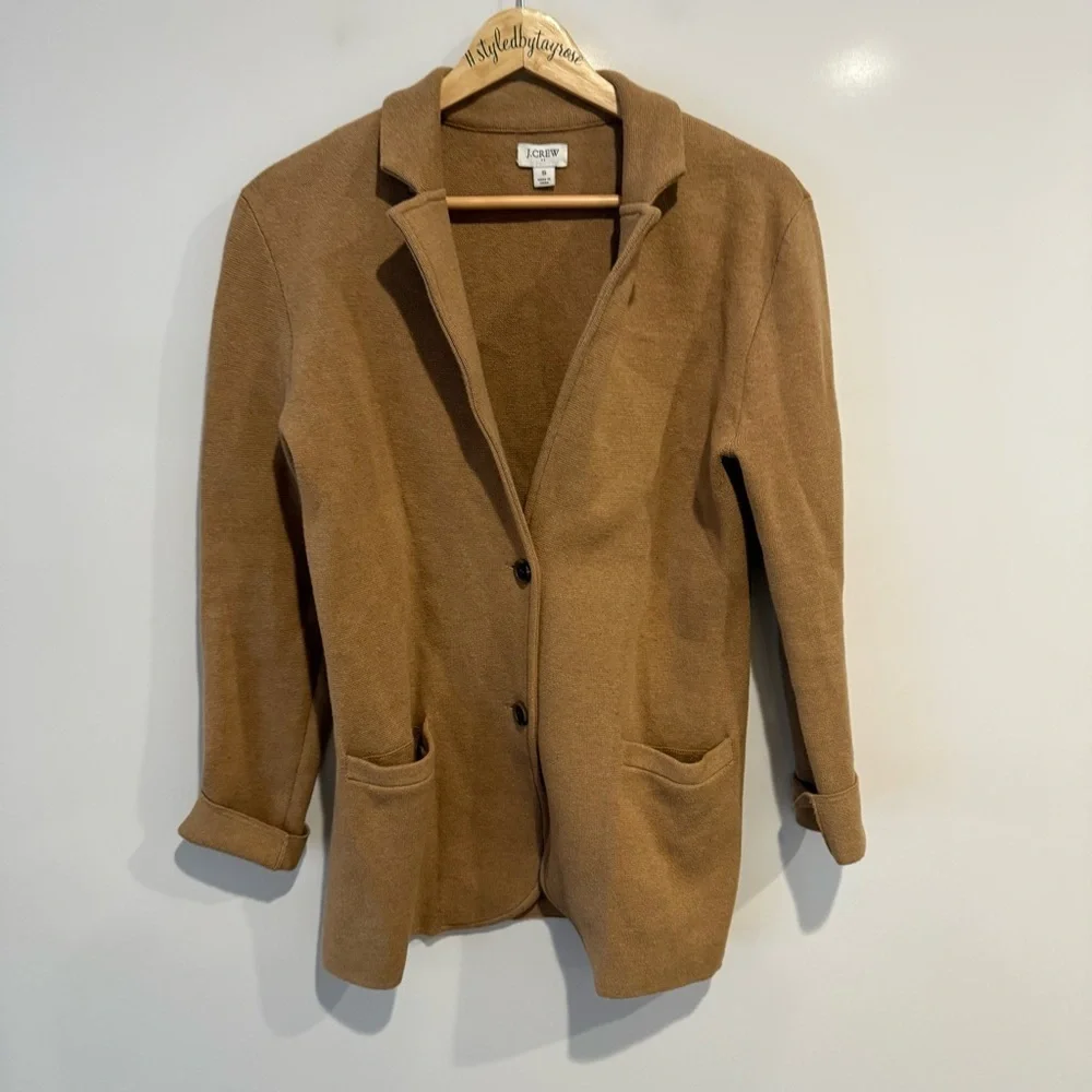 J. Crew Sweater Blazer Tan